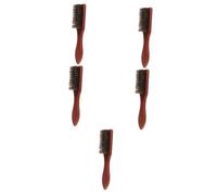 NIYANGLE 5pcs Multi-use Oil Head Brush Hair and Beard Brush Detangle Soft Bristle for Styling