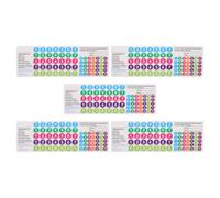 NIYANGLE 5pcs Pan Flute Accessories Tube Note Stickers Music Scale Labels Instrument Stickers Fingering Chart for Beginners