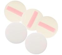 NIYANGLE 5pcs Portable Body Powder Puff Soft Flocking Makeup Sponges for Cosmetics Easy to Use Washable for Foundation Blush Concealer Daily Makeup Application