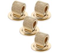 NIYANGLE 5pcs Professional Rotatable Metal Pencil Clips Wear-Resistant Self-Adhesive Spring Pen Holders for Office Classroom Clipboard Suitable for Teachers and Artists