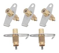 NIYANGLE 5pcs Rabbit Waterer Nozzles Copper Automatic Drinking Nozzle for Rabbits Silver Save Water Reduce Labour for Livestock