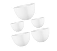 NIYANGLE 5pcs Silicone Mixing Bowls for Face Mask Reusable Prep and Serve Condiment Facial Mask Bowl for Skincare Diy Craft Painting
