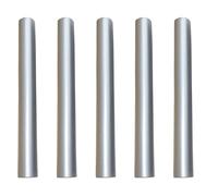 NIYANGLE 5pcs Silver Zinc Alloy Nail Art Pen Caps for Manicure Pens 8-9mm Inner Diameter to Extend Service Life