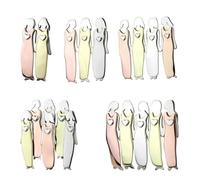 NIYANGLE 5pcs Sister Brooch Badge Pin Set for Women Alloy Material Long Serving Life and Elegant Fashionable Style, for Anniversary and Birthday Gifts