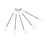 NIYANGLE 5pcs Stylus Pen Elastic Lanyard with 23cm Anti-lost Spring Rope and 13mm Silicone Loop, Flexible Touch Pen Leash for Tablet Use at Office, Home, and School