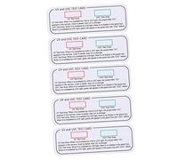 NIYANGLE 5pcs Uvc Detection Cards for Easy Uv Testing Environments Uv Light Indicator Strips to Monitor Sterilization Effect and