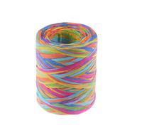 NIYANGLE 6-Color Paper Raffia Rope for DIY Handmade Crafts, Woven Paper Ribbon with Sturdy Material, for Tapestry Weaving and Flower Decoration in Home Or Wedding