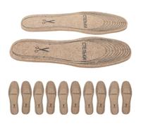NIYANGLE 6 Pairs Cuttable Felt Insoles for Winter Boots and Snow Boots, Thermal Insulation and Comfort with Chemical Fiber Material, for Extended Standing in Autumn and Cold Seasons, Khaki
