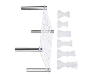 NIYANGLE 6 Pcs 3D Silicone Chess Piece Casting Mold with Mold Storage Holder High Detail Effortless Demolding for Board Game Enthusiasts and Educators DIY Home Decoration