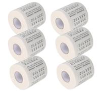NIYANGLE 6 Rolls Soft and Gentle Toilet Tissue Paper Made from Wood Pulp with Unique Design, Skinfriendly and Safe, for Restaurants and Holiday Parties