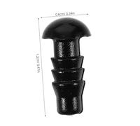 NIYANGLE 600pcs Black Safety Eyes for Crochet with Washers Plastic Doll Puppet Accessories for DIY Stuffed Animals Craft Supplies for Soft Making and Kawaii Amigurumi