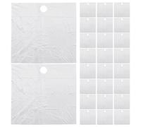 NIYANGLE 60pcs Disposable Beard Catching Bibs Shave Hair Catcher for Sink Pe Material Bulk Pack Convenience Collects Beard and Hair Clippings Home Grooming Environment for Men