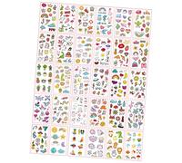 NIYANGLE 60sheets Kawaii Cute Temporary Body Stickers for DIY Decorative Use Boys and Girls Skin