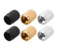 NIYANGLE 6pcs Aluminum Guitar Volume and Tone Rotary Knobs Anodized Surface, Cylindrical Shape, Comfortable Grip, and Consistent Adjustments for Electric Guitar and Speaker Control