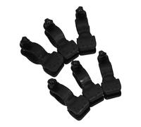 NIYANGLE 6pcs Black Plastic Bicycle Flashlight Holder and Walker Stick Mount with Ergonomic Multifunctional Design, Suitable for Walkers, Bikes, Wheelchairs, and Power Chairs Accessories