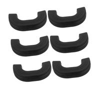 NIYANGLE 6pcs Black Silicone Pot Handle Covers Heat-resistant Non-slip Pot Holder Sleeves for Wok Soup Pan Cooker Handle Protector Kitchen Safety