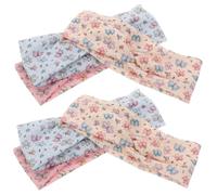 NIYANGLE 6pcs Cute Cartoon Knotted Headbands for Lightweight Elastic Hair Accessories with Unique Korean Design for Sports and Daily Wear Non Slip Fabric Hair Bands in Red Yellow Blue