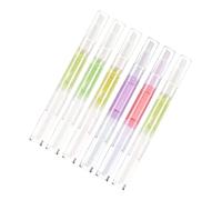 NIYANGLE 6pcs Cuticle Nourishing Oil Pen for Manicure Care Revitalizing Nail Treatment with Brush Tip Hydrate and Repair Dry Cuticles and Nails Mixed Styles