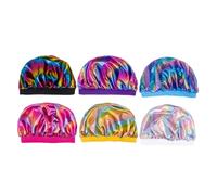 NIYANGLE 6pcs Elastic Headband for Boys and Girls Dome Cap Shower Cap Suitable for Childrens Bucket Hat Boys and Girls Hats Neck Shade Head Cover and Night Sleep