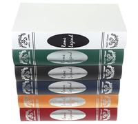 NIYANGLE 6pcs Fake Book Photo Props Set with Coated Paper Material, Retro and Decorative Simulation Books for Shelf Desktop and Office Use, Adds Vintage Ambiance Random Color