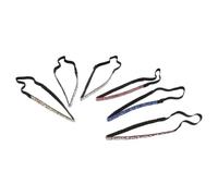 NIYANGLE 6pcs Glitter Elastic Headbands for Women with Glass Rhinestones, Lightweight and Sweat-resistant Sparkly Beaded Hair Bands, for Daily Wear and Outdoor Adventures