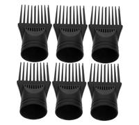 NIYANGLE 6pcs Hair Dryer Comb Nozzle Multifunctional Wide Tooth Blower Attachment for Efficient Hair Drying and Detangling for Home and Salon Use