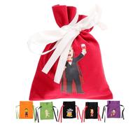 NIYANGLE 6pcs Halloween Treats Drawstring Bags Candy Goodie Bags Party Favor Cloth Material Convenient Storage for Halloween Snacks and Gifts