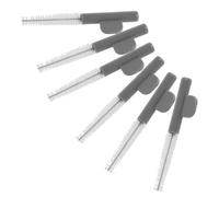 NIYANGLE 6pcs Hearing Aid Cleaning Brushes with Nylon Bristles and Ergonomic Plastic Handles, Portable and Flexible for Effective Cleaning of Earpieces and Amplifier Vents at Home or Travel