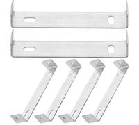 NIYANGLE 6pcs Heavy-Duty Outdoor Light Fixture Mounting Plates with Horizontal and Vertical Iron Back Support Brackets for Porch Lights Chandeliers Ceiling Fans Home and Patio Installation