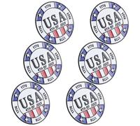 NIYANGLE 6pcs Independence Day Brooch Pins Featuring Liberty Enamel Brooches Made of Alloy, Blue Colour, Firmly in Place and Comfortable for Activity-packed Celebrations and Usa Patriotic