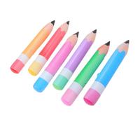 NIYANGLE 6PCS Inflatable Pencil Balloons Bright Back to School Classroom Decor Quick Inflate Portable Props for Birthday Graduation Party Favors