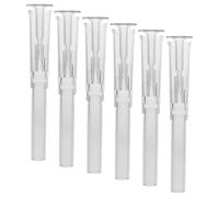 NIYANGLE 6pcs Mini Water Fountain Nozzle for Pond Pump, Mushroom-Shaped Plastic Spray Head with Quiet Operation and Gentle Water Flow, for Indoor and Outdoor Miniature Waterfall Fountain