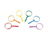 NIYANGLE 6pcs Portable Handheld Magnifiers with Ergonomic Handles for Seniors and Clear High Transparency Lens for Reading Outdoor Exploration and Science Experiments