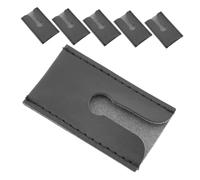 NIYANGLE 6pcs PU Leather Head Protector Cover Double Edge Safety Case for Travel Grooming Compact Storage for Shaving Accessories Lightweight Portable Travel Friendly Design