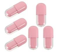 NIYANGLE 6pcs Refillable Lip Gloss Packaging Tubes Lip Gloss Bottle Set 3ml Oval Plastic Portable Elegant Design for On-the-go Makeup Routines