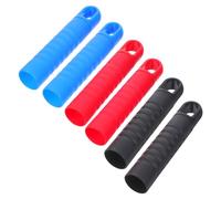 NIYANGLE 6pcs Replacement Mop Broom Handle Sleeves with Slip Grip and Hanging Hook Durable Plastic Connectors Compatible with Diameter Poles for Home Cleaning Tools