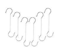 NIYANGLE 6pcs Stainless Steel S Hooks for Hanging Pots and Bird Feeders