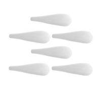 NIYANGLE 6pcs Velvet Clothes Hangers White Flocking Shoulder Pads, Non-slip Protective Shapers with Anti-wrinkle Design for Garments in Wardrobe and Dorm