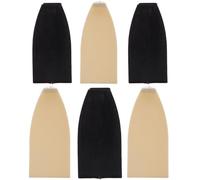NIYANGLE 6pcs Violin and Cello Bow Tips Set, Plastic Bow Fittings Replacement Accessories for Stringed Instruments, Including 3 Black and 3 White Tips, Suitable for Violinist Repair and Maintenance