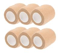 NIYANGLE 6Rolls Breathable Adhesive Sports Tape Multi Function for Wounds Sprains Sore Fingers Wide Long Skin Color Durable Comfortable
