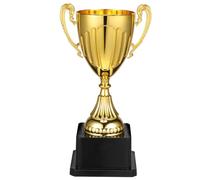 NIYANGLE 7. 48" Gold Plastic Trophy Award, Mini Winner Trophy Cups for Party Favors Sports Footabll Rewards Competition Tournaments Favors