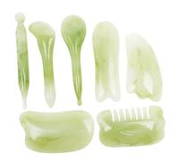 NIYANGLE 7pcs Gua Sha Massage Board Body Scraping Tool Face Massager Roller Mixed Style for Beauty Salon and Home Use