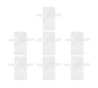 NIYANGLE 7Pcs White Plastic Grid Canvas Sheets for Bag Making, Needlepoint Mesh for Crochet Purse Craft, Plastic Mesh Fabric Squares for DIY Embroidery and Cross Stitch