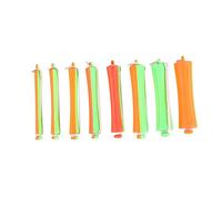 NIYANGLE 80pcs Cold Wave Hair Curling Rods Mixed Color Flexible Hair Rollers for Curls Waves for DIY Styling at Home