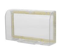 NIYANGLE 86 Type Double Outlet Cover Plug Protective Cover with Adhesive Backing No Drilling Required Weatherproof Plastic for Outdoor Electrical Application