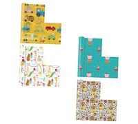 NIYANGLE 8pcs Animal Pattern Wrapping Paper for Boy Girl Adorable Zoo Pig Dog and Truck Designs for Birthdays Parties and Crafts Smooth Finish for Beautiful
