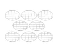 NIYANGLE 8pcs Flower Arrangement Mesh Mason Jar Insert Metal for Floral Arrangement Square Grids for Canning Jar Flower Frog Lid Versatile Use for Vase Floral Decoration