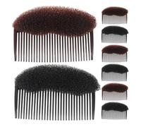 NIYANGLE 8pcs Hair Volume Comb Tool for Women, Nylon Plastic Hair Volumizing Accessory with Portable Design, Versatile Application for Office and Commutes, Invisible Bun Pad Insert