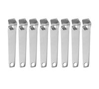 NIYANGLE 8pcs Mini Bottle Opener Set Stainless Steel Oral Liquid Cap Opener Vial Decapper Portable Nurse Tool for Medicine Bottles and Drinks