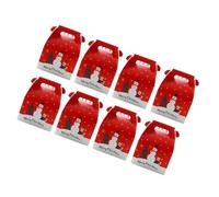 NIYANGLE 8pcs Mini Creative Candy Boxes Lovely Christmas Elements Design Storage Box for Christmas